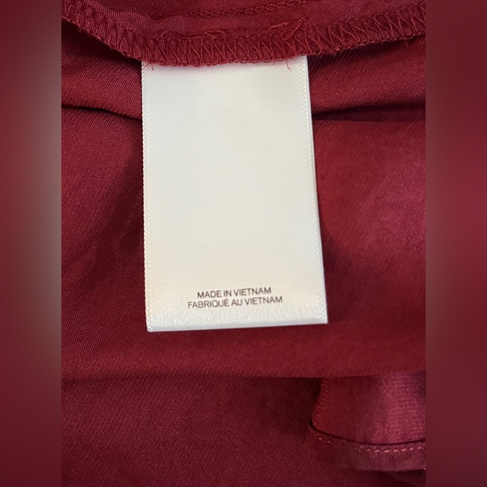 🆕 Express knot front dress in burgundy size medium - Picture 10 of 14